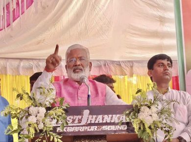 अम्बेडकर नगर में सरदार वल्लभ भाई पटेल जी की जयंती पर संबोधित किया।